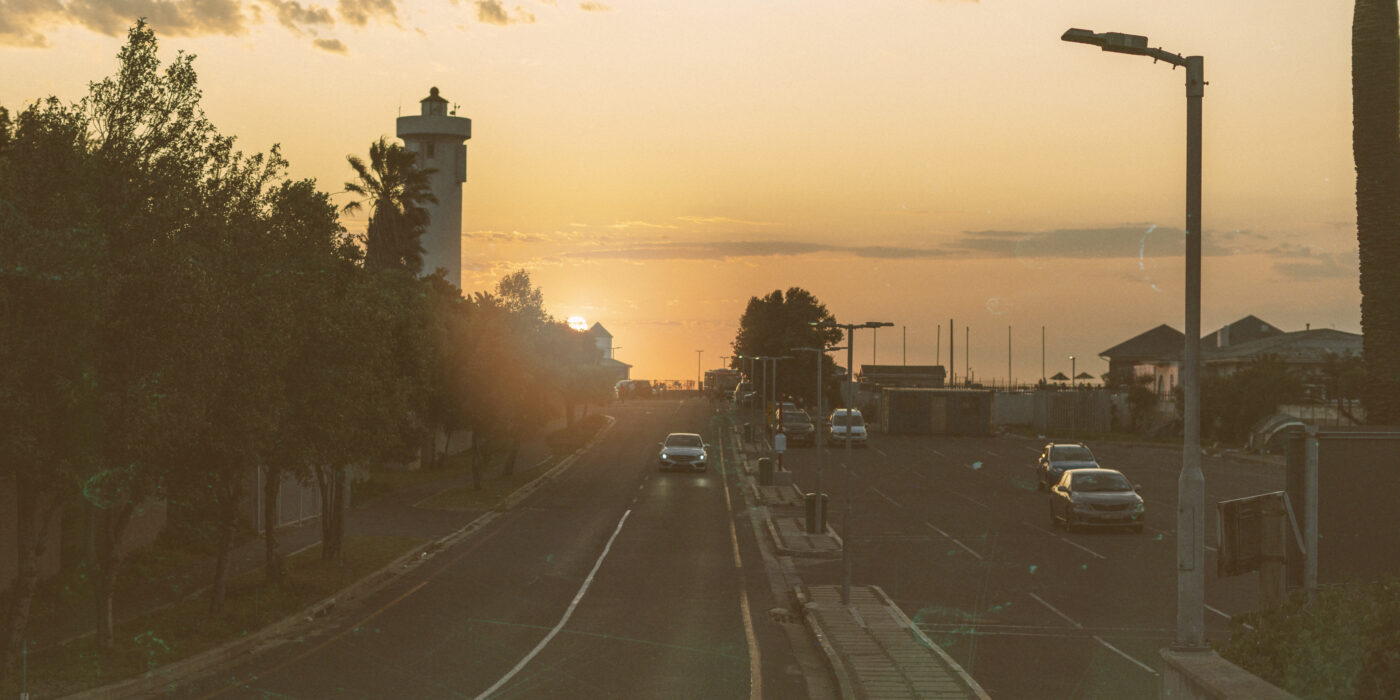 Peaceful road leading from Gurugram towards Mandi Gwal Pahari at sunset
