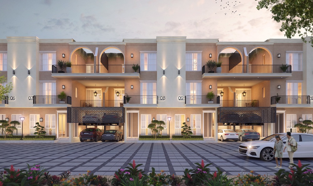 Luxury 4 BHK on Mandi Gwal Pahari Road featuring premium independent houses with modern design