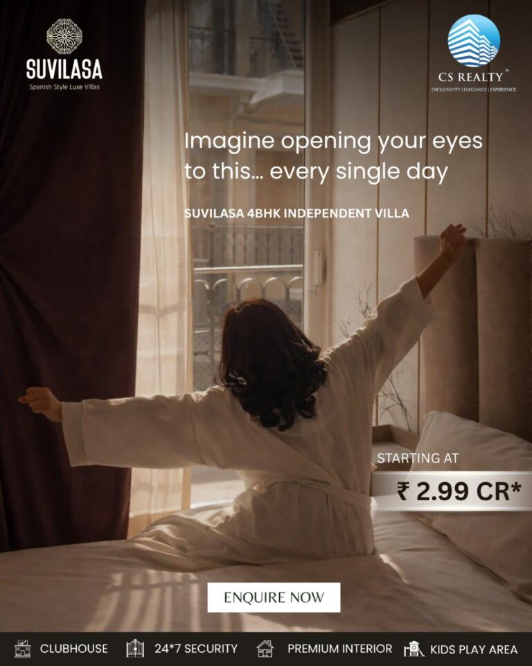 Luxury Living Redefined: Suvilasa 4BHK Independent Villas Starting At 2.99Cr